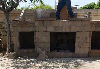 Backyard Fire Pit Repair | S&P Hardscape Remodeling Los Angeles | Malibu