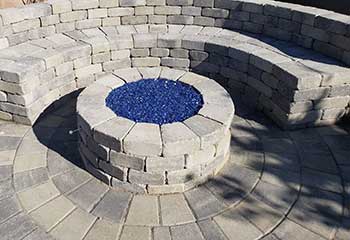 Outdoor Fireplace | Silver Triangle | S&P Hardscape Remodeling