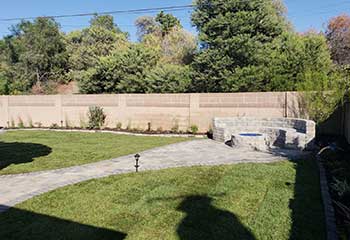 Retaining Wall Paver Replacement | S&P Hardscape Remodeling Los Angeles | Simi Valley