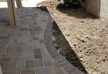Walkway Paver Stones Next To North Beverly Park | S&P Hardscape Remodeling