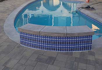 Paver Pool Deck | Baldwin Vista | S&P Hardscape Remodeling
